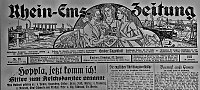 Titelseite der Emder „Rhein-Ems-Zeitung“ vom 31. Januar 1933