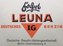 Leuna-Benzin-Logo der Deutschen Gasolin AG