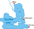 Karte des Staffelsees