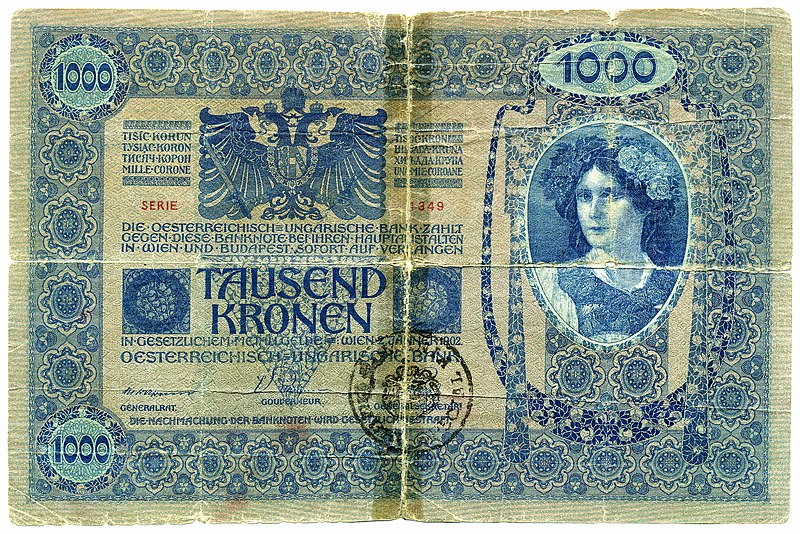 Datei:A 22a 1000Kronen1902vorne - rum Stp auf deutscher Seite.jpg