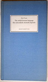 Die Schreckliche Deutsche Sprache Wikipedia