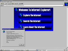 Internet Explorer 1.0 Build 73, en pre-release-version
