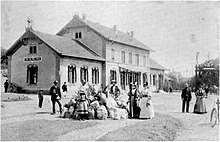 Der Bahnhof am Eröffnungstag 1895