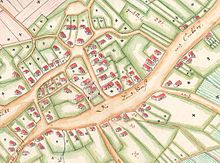 Hessental auf einer Flurkarte von 1776