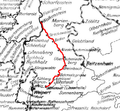 Streckenkarte Wolkenstein–Jöhstadt