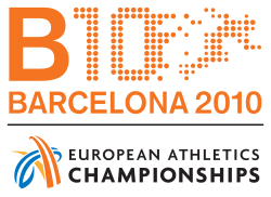 Logo van de 20e Europese kampioenschappen atletiek