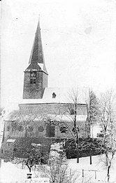 Nordansicht der Pfarrkirche St. Petri in Ketten um 1917