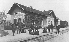 Der Bahnhof im Originalzustand um 1900