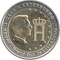 2-Euro-Gedenkmünze mit dem Monogramm Großherzog Henris (2004)