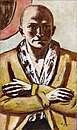 Max Beckmann: Selbstbildnis gelb-rosa, 1943