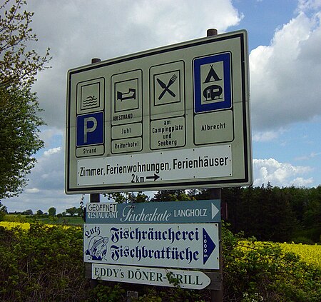 Infoschild langholz l26