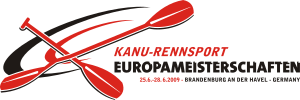 Logo of the European Canoe Racing Championship 2009