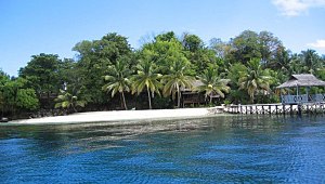 The small island of Taipih of the Togian Islands in the Gulf of Tomini