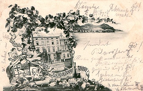 Couleurkarte vom ersten Bonner Wingolfshaus am Talweg 47