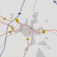 Fernstraßen und Bahnlinien in Euskirchen