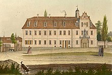 Das Oelzschauer Schloss um 1840