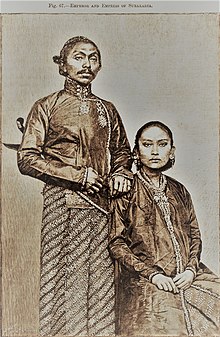Der Susuhunan von Surakarta und seine Gemahlin.