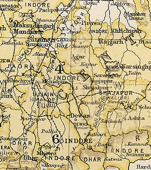 Map excerpt from The Imperial Gazetteer of India