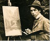 Max Ernst im Brühler Schlosspark, 1909