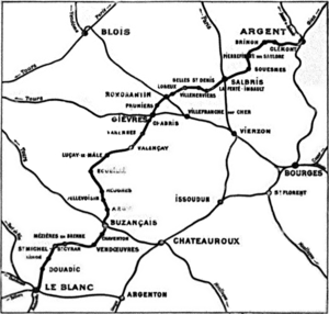 Route of the Chemin de fer du Blanc-Argent