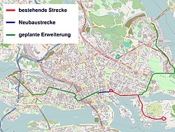 Городской маршрут Spårväg