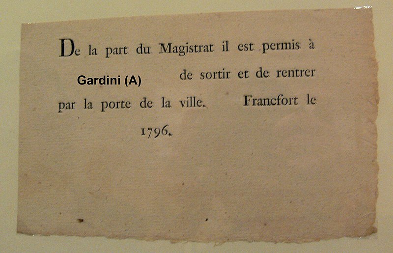 Datei:Passierschein Frankfurt 1796 Hr Gardini.jpg