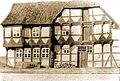 Das Imkerhaus oder auch Imkersche Haus, Vorsfeldes ältestes Wohngebäude von 1590, Aufnahme um 1900