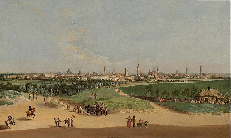 Datei:Berlin vom Tempelhofer Berg aus gesehen Johann Friedrich Fechhelm 1781.jpg