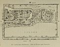Plan des Wohnhauses und Gartengeländes mit Obstgarten und Weinberg