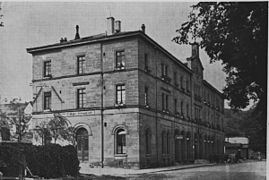 Bahnhofsgebäude um 1900