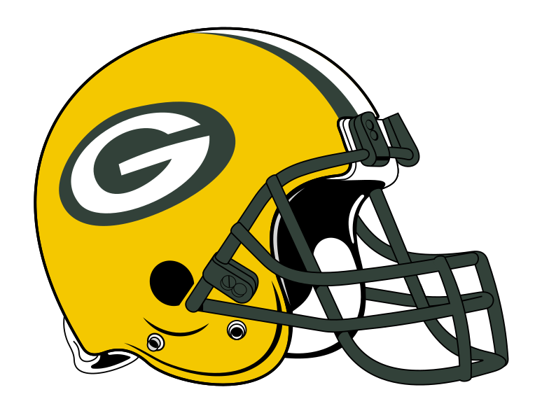 Datei:Green Bay Packers helmet rightface.svg