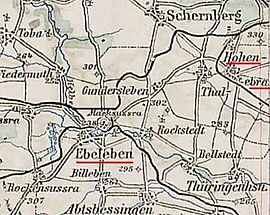 Route of the Hohenebra-Ebeleben railway