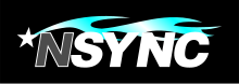 Logotipo del grupo de chicos NSYNC que consta de un * y las letras NSYNC