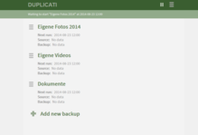 Duplicati 2.0 web interface