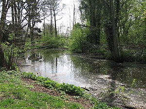 The moat of the inner castle today