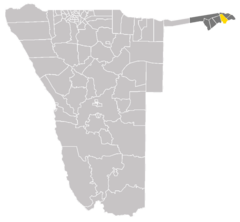 Карта Букало в Намибии