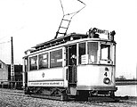 Triebwagen 4 der Heiligenseer Straßenbahn, um 1913