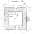 Grundriss der Turmstelle Wp 4/16 „Am Gaulskopf“ des Obergermanisch-Raetischen Limes