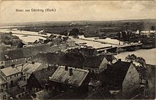 Blick auf Oderberg um 1908