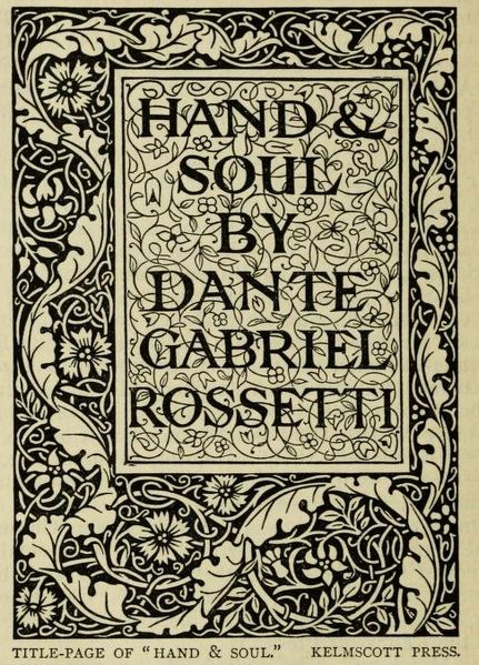 Datei:Titelseite „Hand & Soul“ von Dante Gabriel Rossetti.jpg