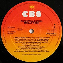 Men at Work - Business as Usual (LP)