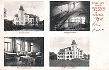 Das Annaheim ein Jahr nach der Eröffnung auf einer Postkarte (1908)