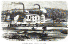 Eine der ersten Brotfabriken 1858