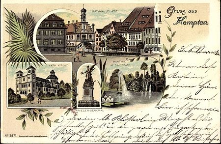 Karte Kempten 1899