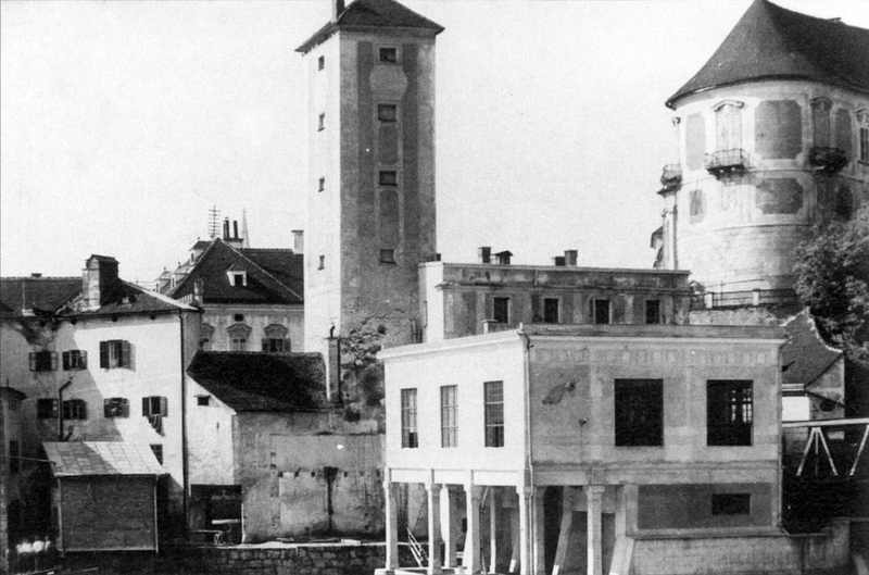Datei:Steyr, Zwischenbrücken 1908.png