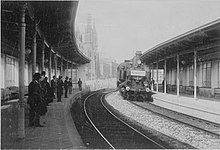 Dampfstadtbahn im Linksverkehr, um 1910