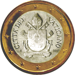 1 Euro Vatican City 5th series