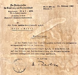 Reichsministerium Für Ernährung Und Landwirtschaft