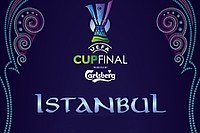 Logo des UEFA-Pokal-Finals 2009 in der Metropole Istanbul