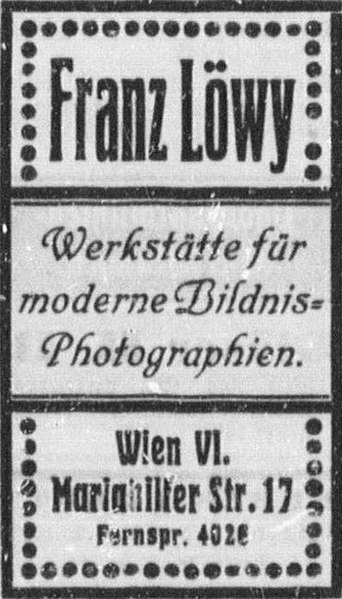 Datei:Franz Löwy Inserat Lehmann 1919.jpg